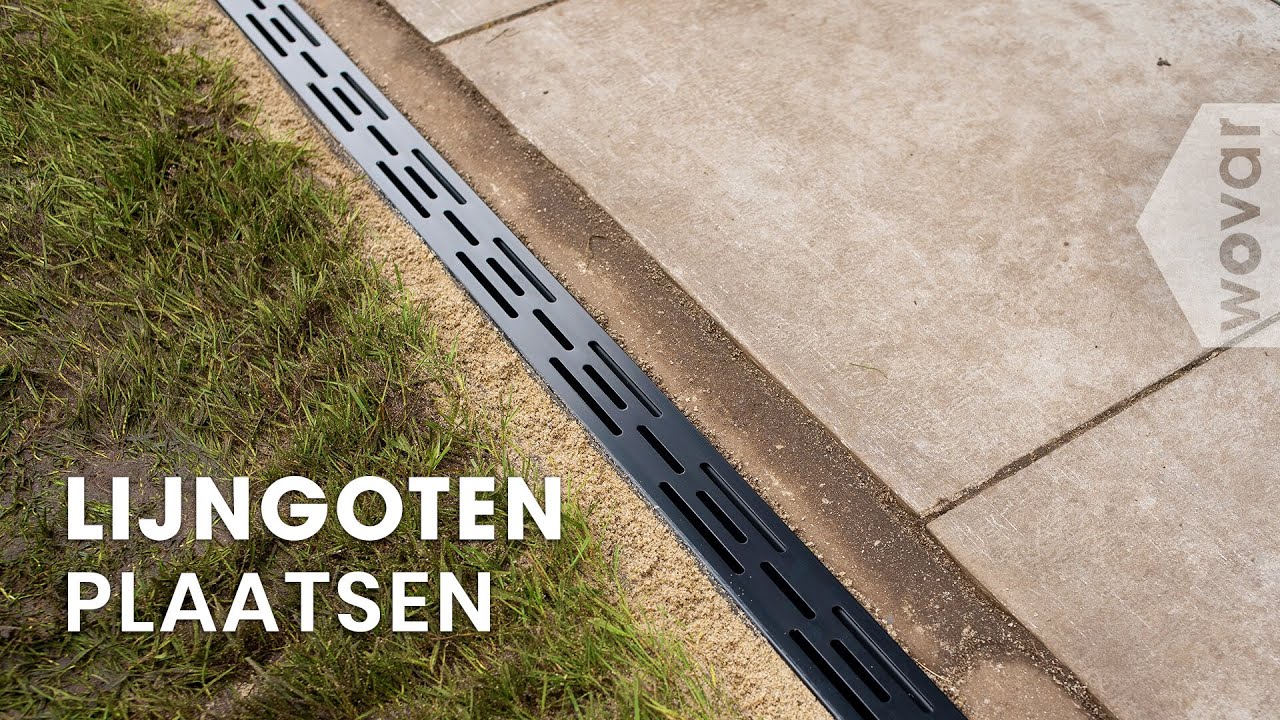 Lijngoot plaatsen | Wateroverlast voorkomen met lijngoten