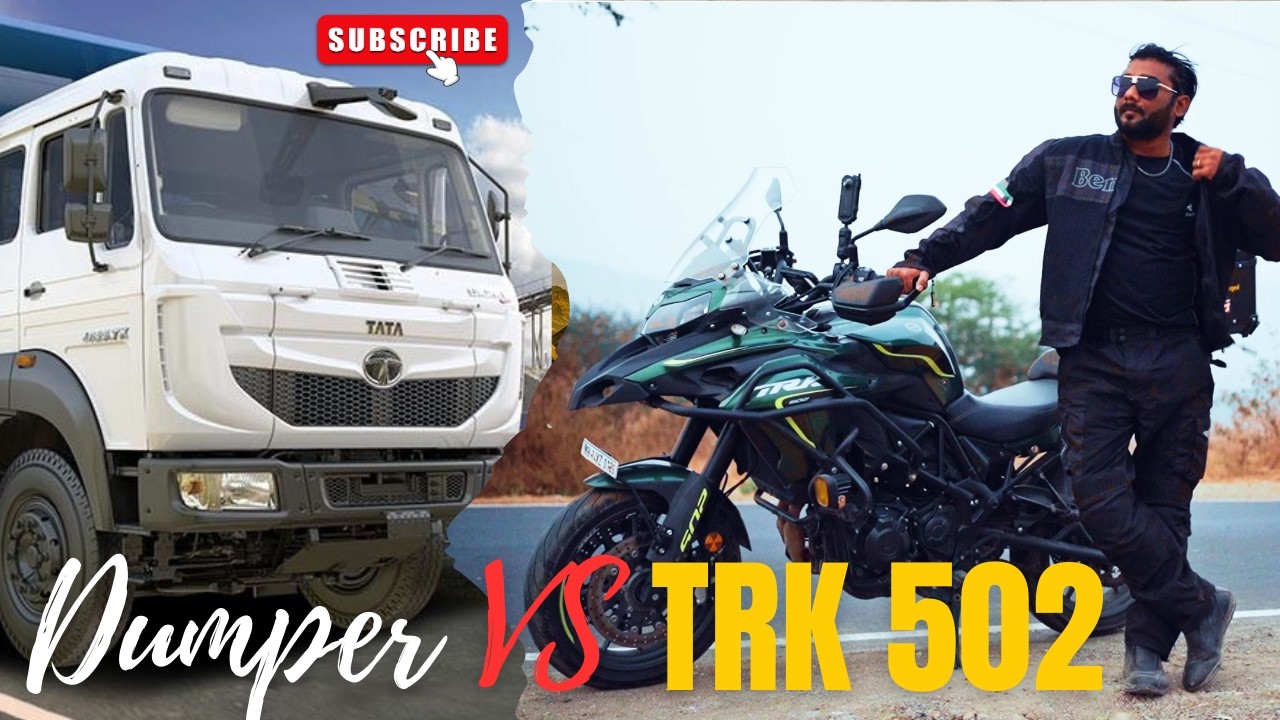 My dangerous encounter with Dumper in Pune || Risky conditions for the bikes due to heavy Vehicals