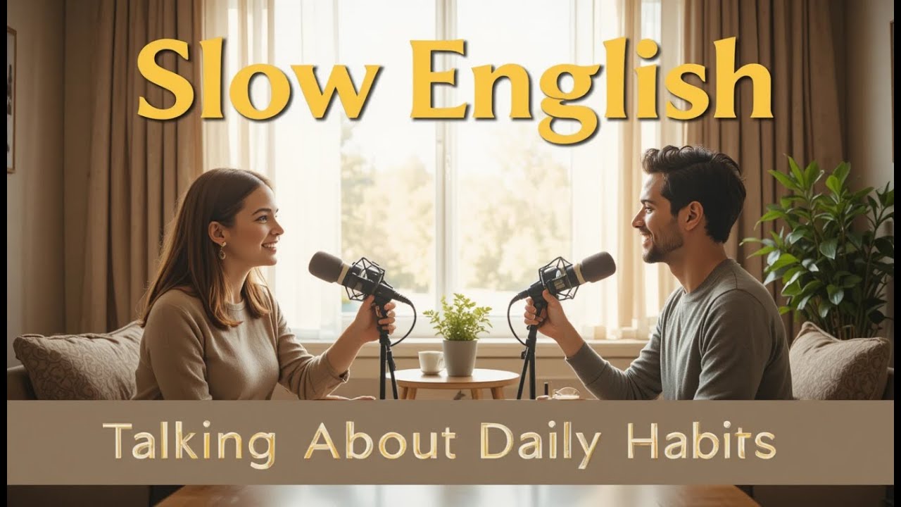 Talking About Daily Habits – Slow English Conversation | English podcast