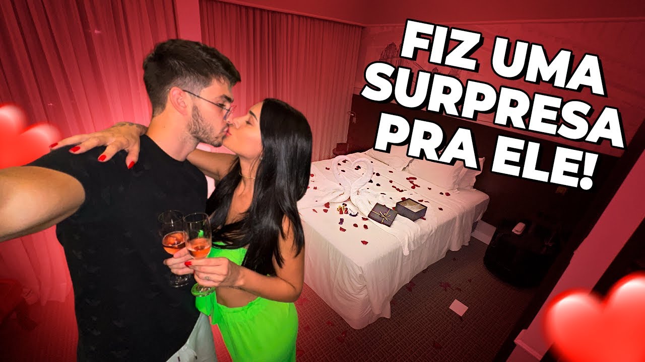 SURPREENDI ELE NO QUARTO DE HOTEL!!! 😍