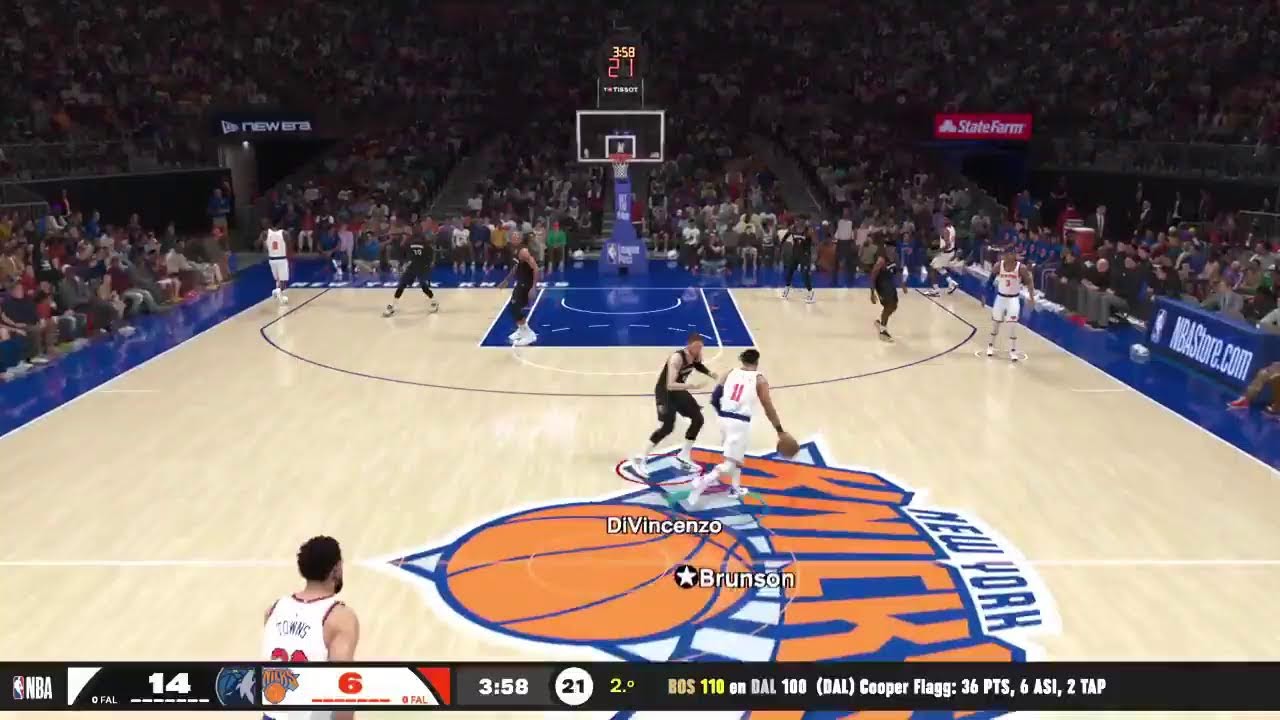 NBA 2k26 gameplay Bobote (Minnesota) vs Enrique (New Your knicks) $500 parte 3