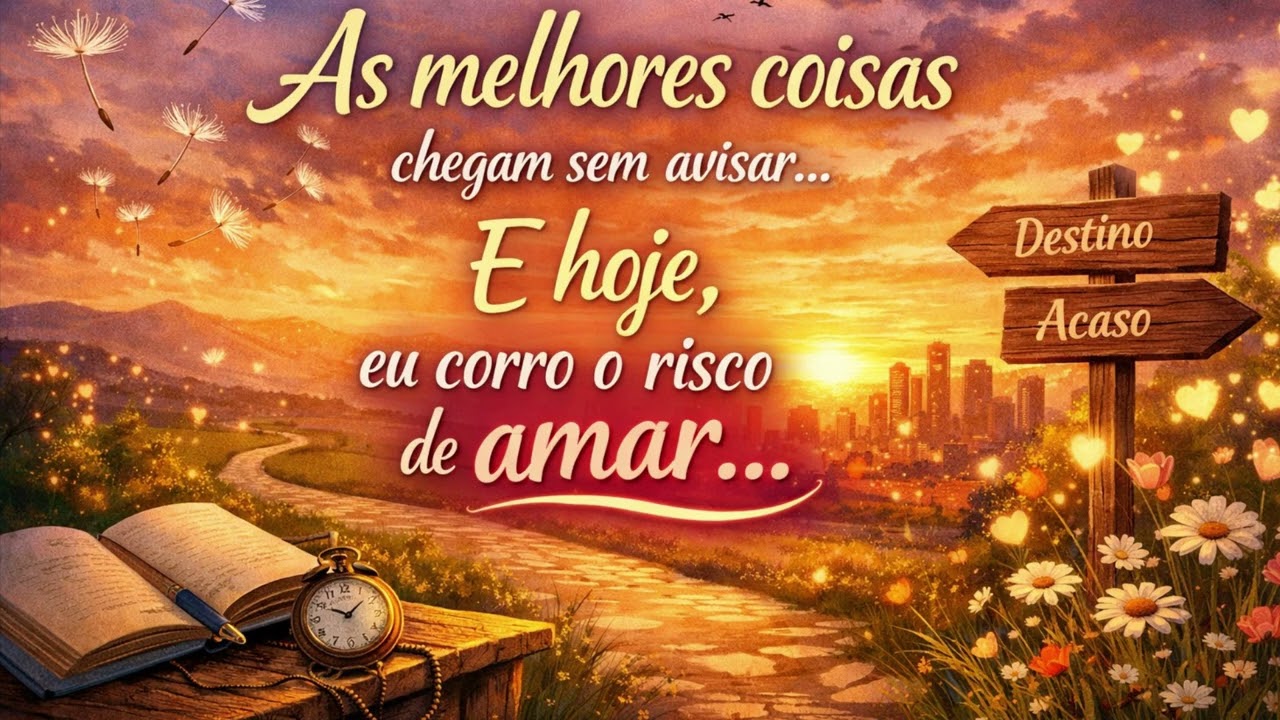 🎶As melhores coisas chegam sem avisar🎶