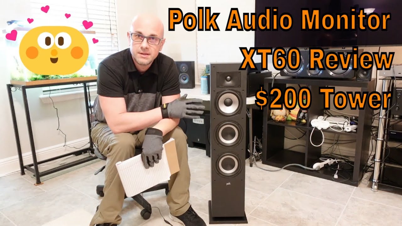 Polk Audio Monitor XT60 Review Speaker, 6.5 inch Passive Radiators | High Res Certified Audio