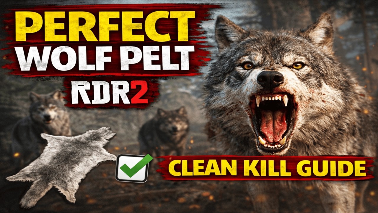 How to Get a Perfect Wolf Pelt in RDR2 | Best Wolf Locations & Clean Kill Guide