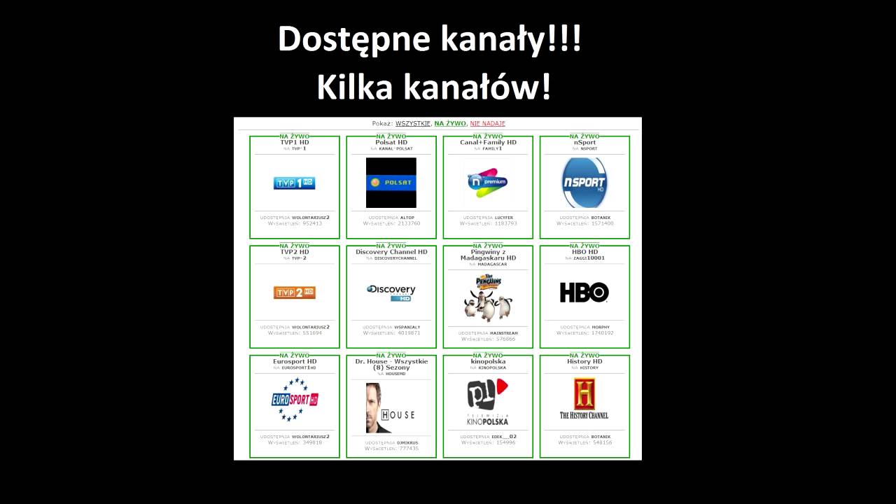 DARMOWA TELEWIZJA W INTERNECIE