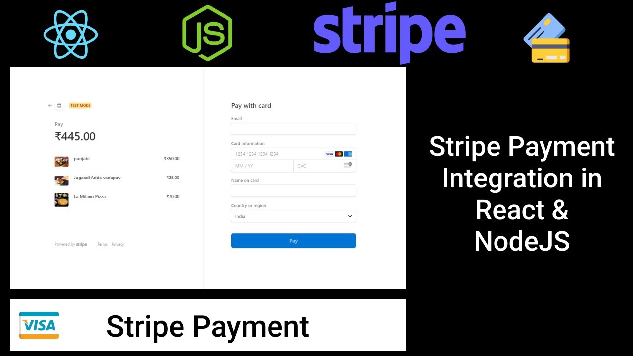 💳 Stripe Payment Integration In React Js and Node Js || Stripe Payment In Hindi #react  #mernstack