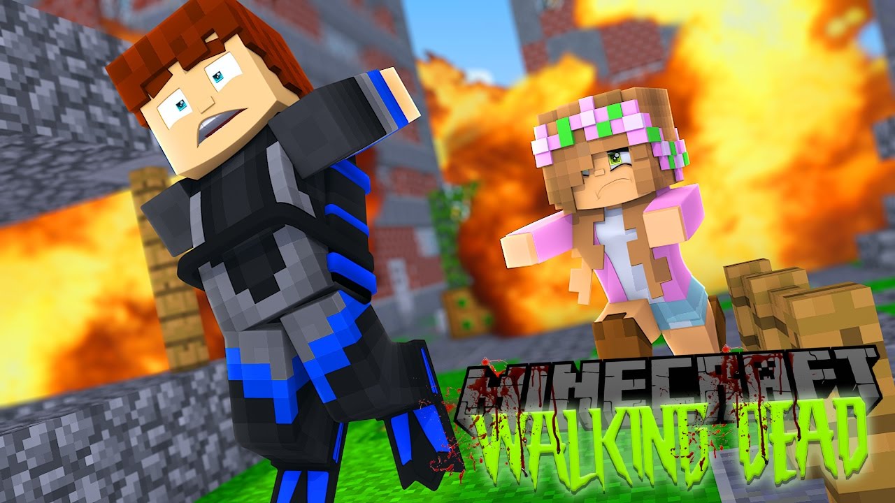 Minecraft THE WALKING DEAD - IS THIS THE END FOR SCUBA STEVE AND LITTLE KELLY??