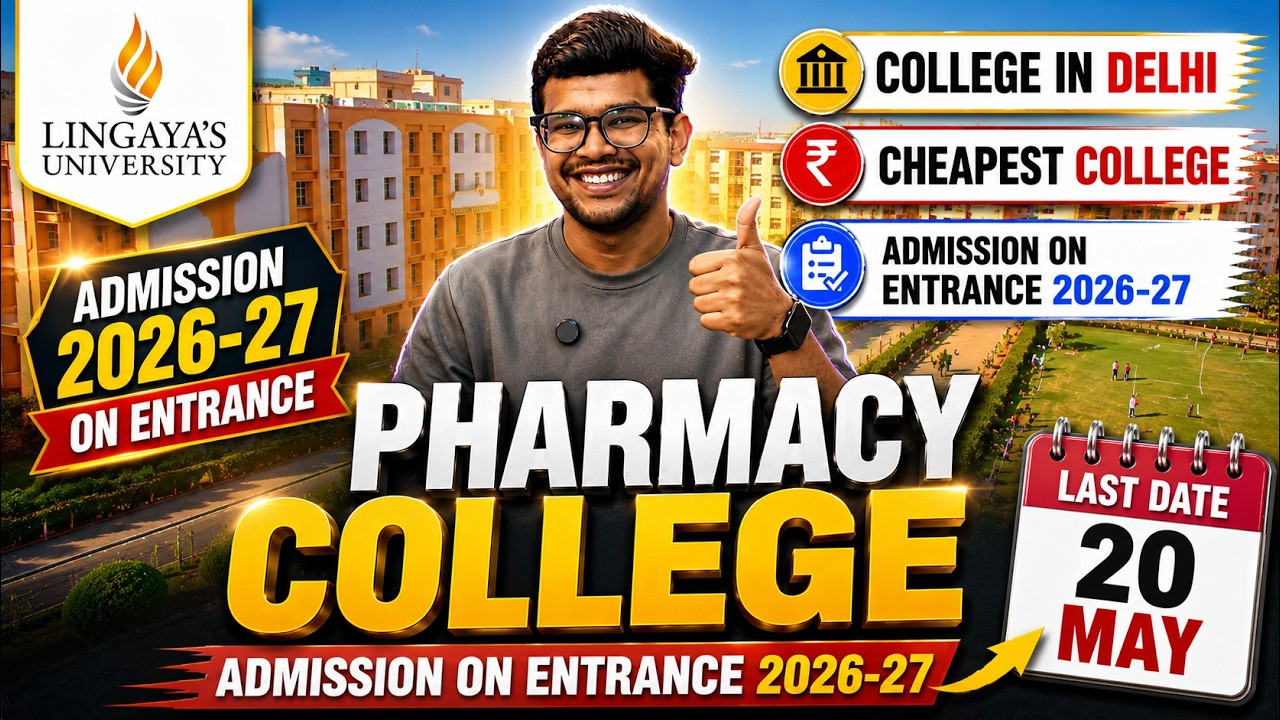 Lingaya's Vidyapeeth Pharmacy College Admission 2026-27🔥 | Entrance Details | B.pharma, B.Sc nursing