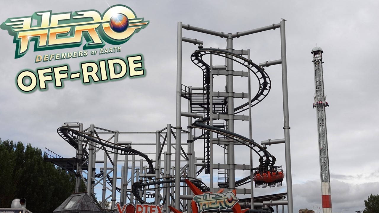 Hero Off-Ride Footage (60FPS), Flamingo Land Zamperla Volare | Non-Copyright
