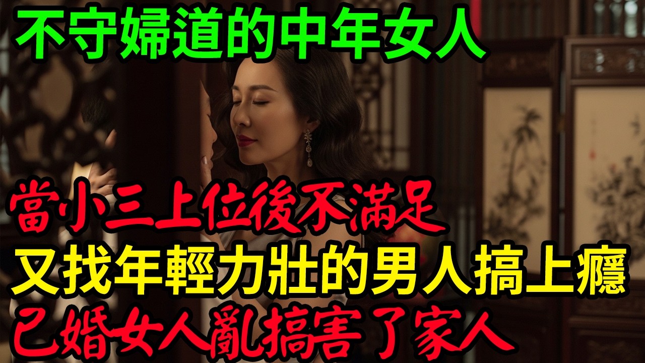 不守婦道的中年女人！#呂鵬大案紀實#呂鵬講大案#大案紀實