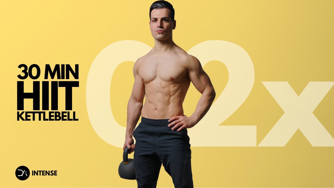 30 min INTENSE Kettlebell HIIT Workout | Advanced Full body | Strength Endurance