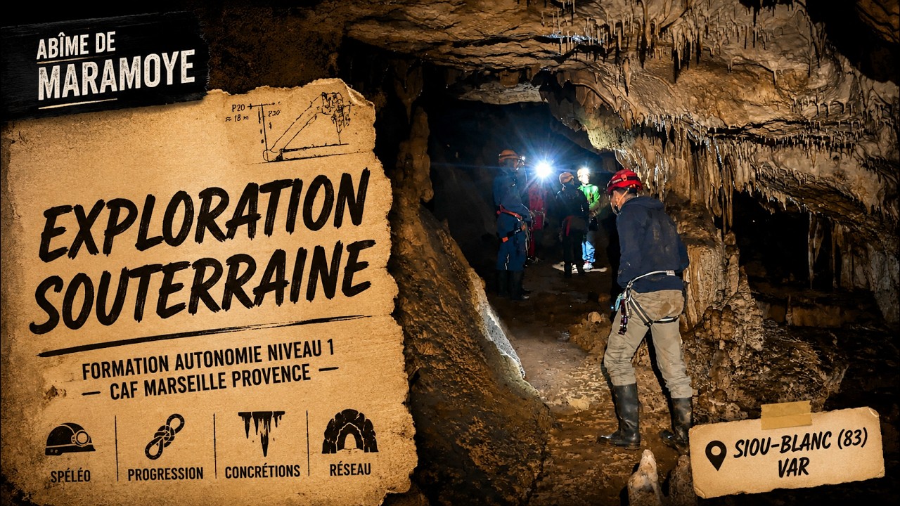 Spéléologie – Abîme de Maramoye (83) avec le CAF Marseille Provence 🕳️ | Formation autonomie