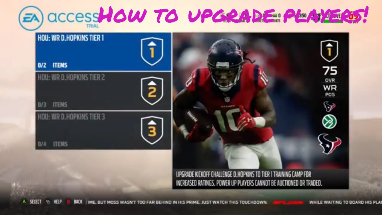 Madden 18 Ultimate Team How to upgrade players