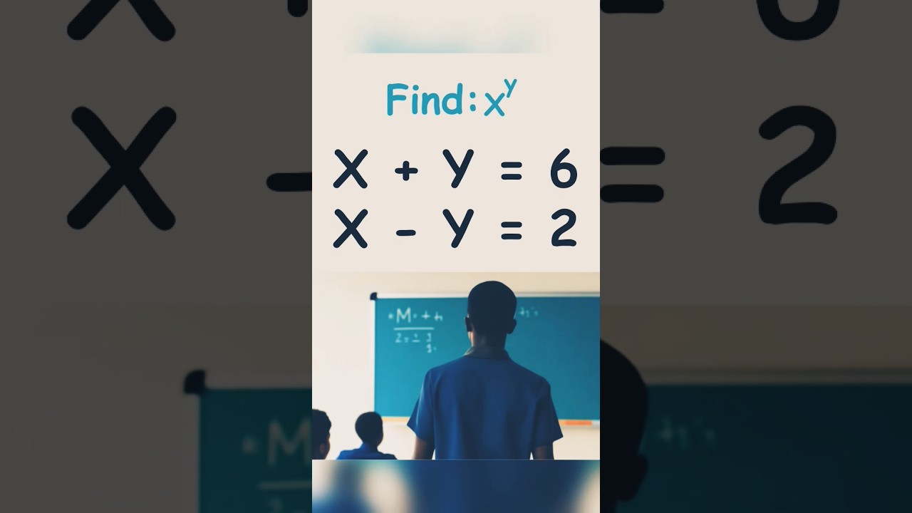 What's the FASTEST Way to Solve This Simultaneous Equation?