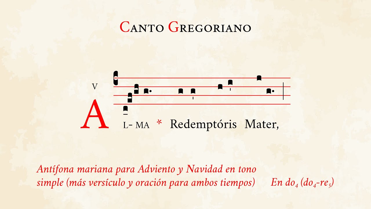 «Alma Redemptoris Mater» en tono simple (oración incl.) – Antífona mariana para Adviento y Navidad