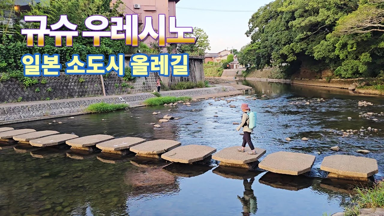 울창한 숲, 녹차밭, 무료 족욕장, 무료 녹차까지 일본 소도시 올레 규슈 우레시노