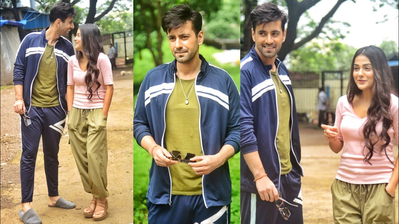 Karanvir Sharma & Debattama Shah spotted at Onlocation shoot for their upcoming New Music Video 📸
