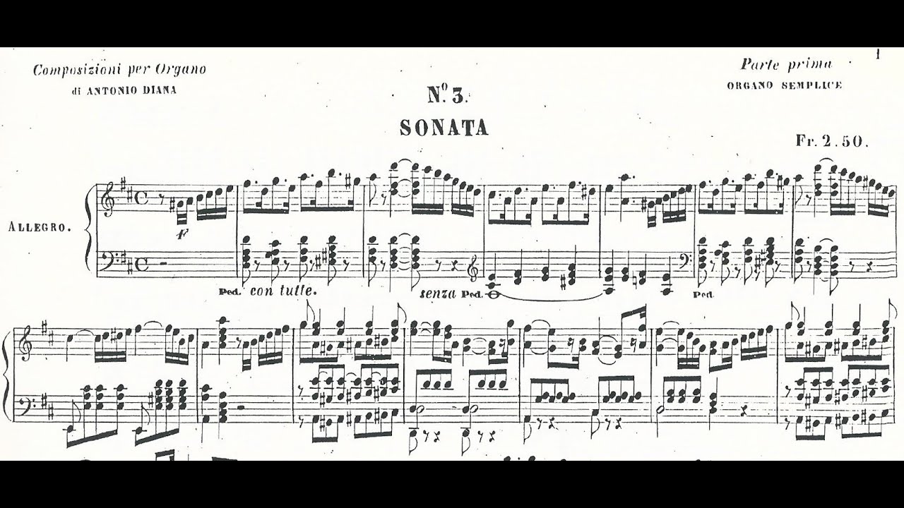 Antonio Diana - Sonata in Re maggiore