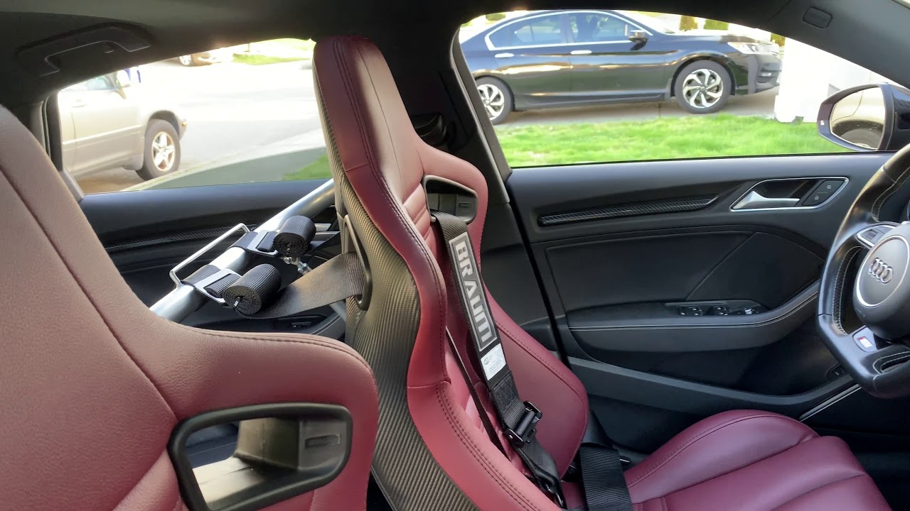 Audi 8V S3 BRAUM Racing Harness Bar and Harness Install