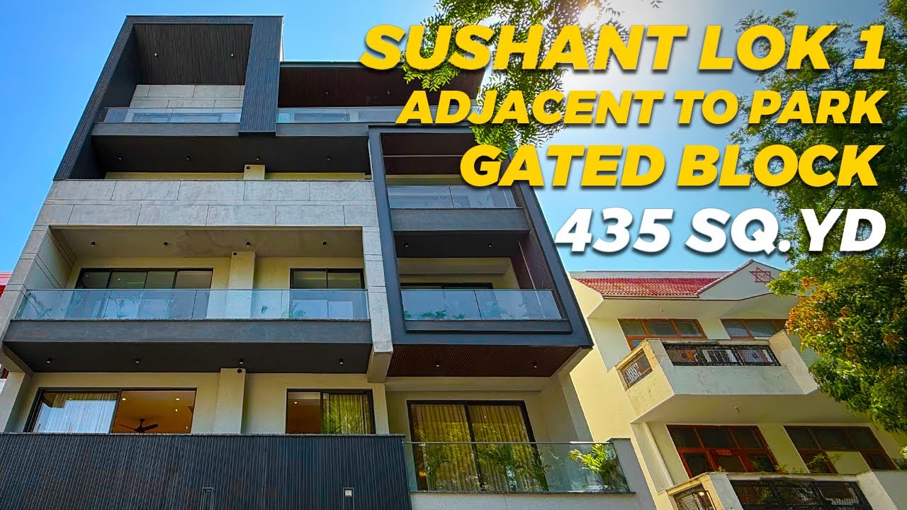 Inside a Premium 4BHK Builder Floor | Sushant Lok 1 | 435 Sq Yds | Gated & Park Side Unit