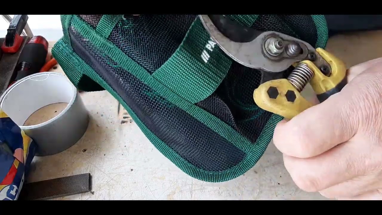 Modifica marsupio Parkside per appendere cesoia da giardino tramite magnete #giardino #parkside