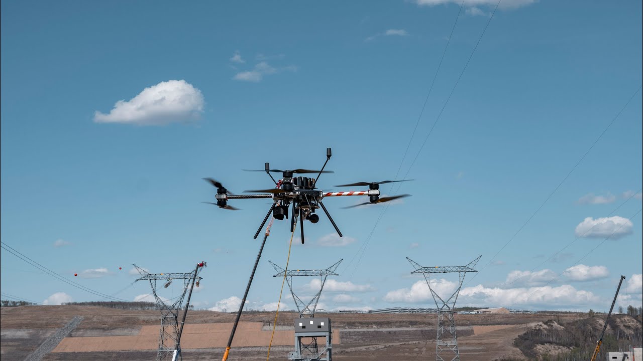 Power to the People - 3 x 500kV Drone Stringing at Site C with Infravision and BC Hydro