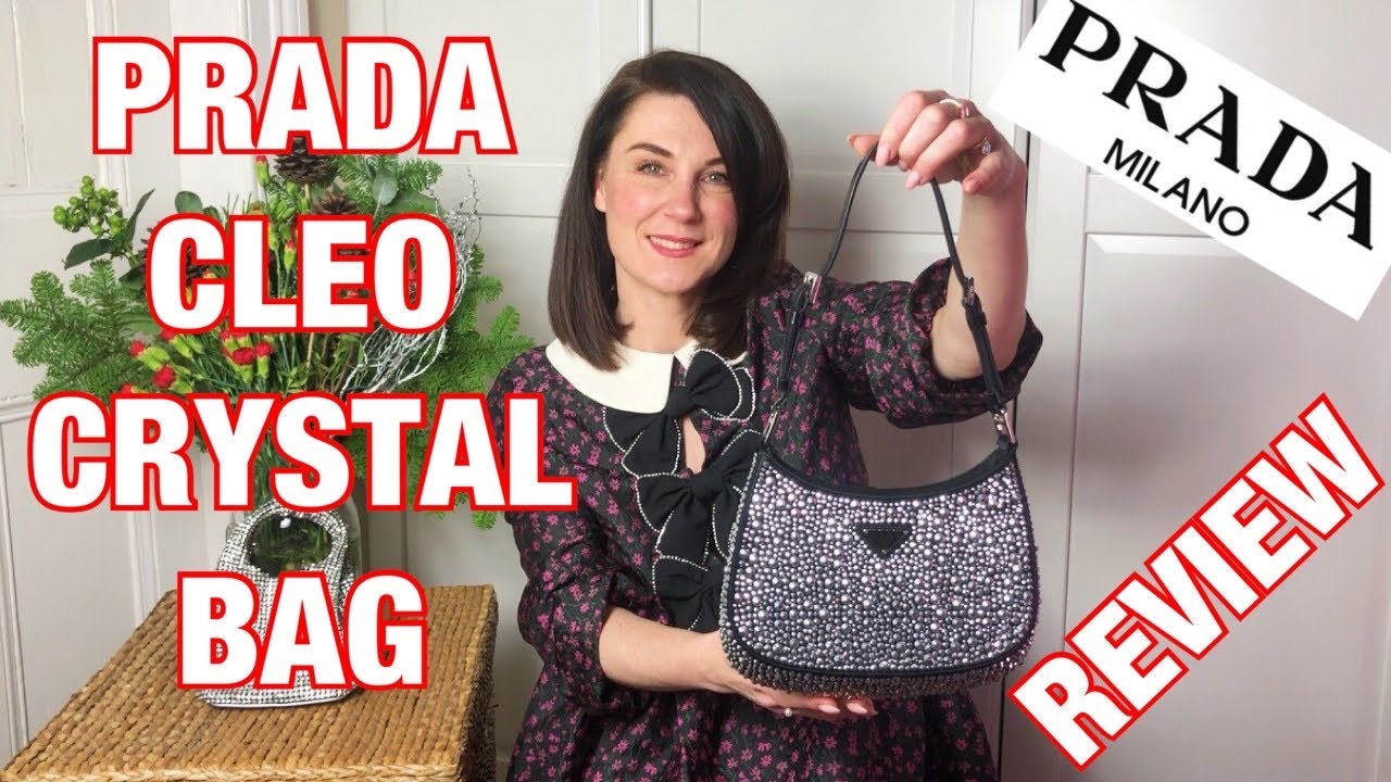 PRADA Cleo Embellished Crystal Bag: Review, What Fits and Mod Shots
