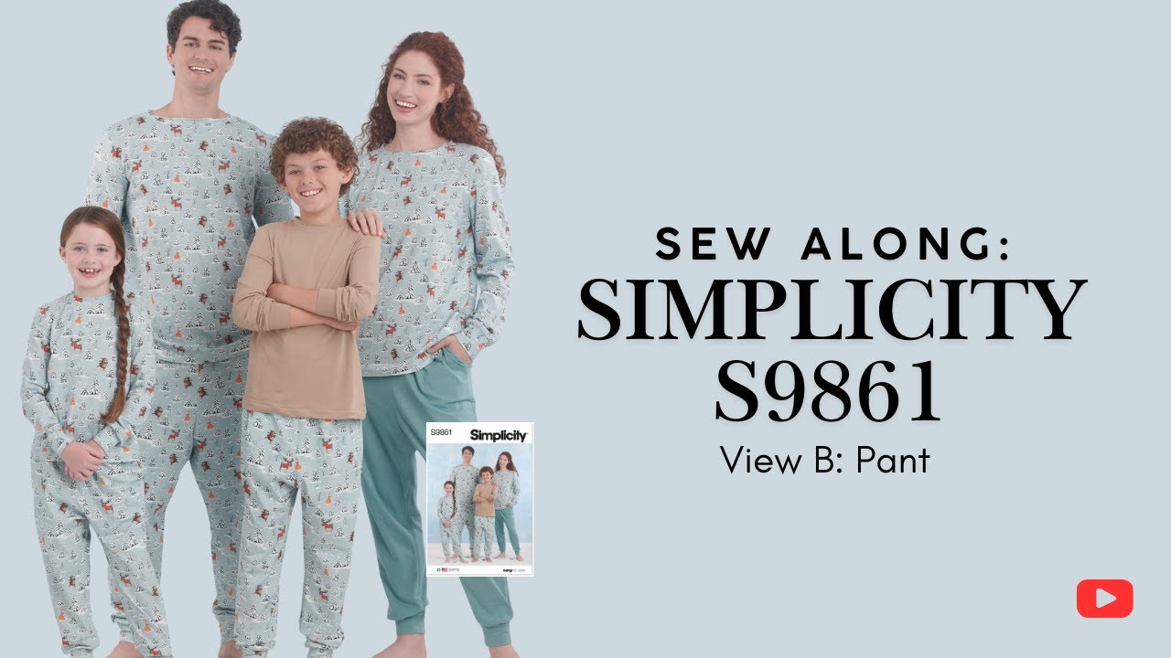 Sew Along to Simplicity S9861 View B: Pant