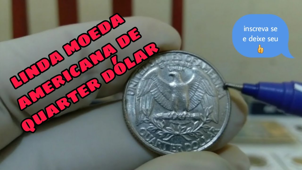 Moeda de Quarter dólar do ano 1995