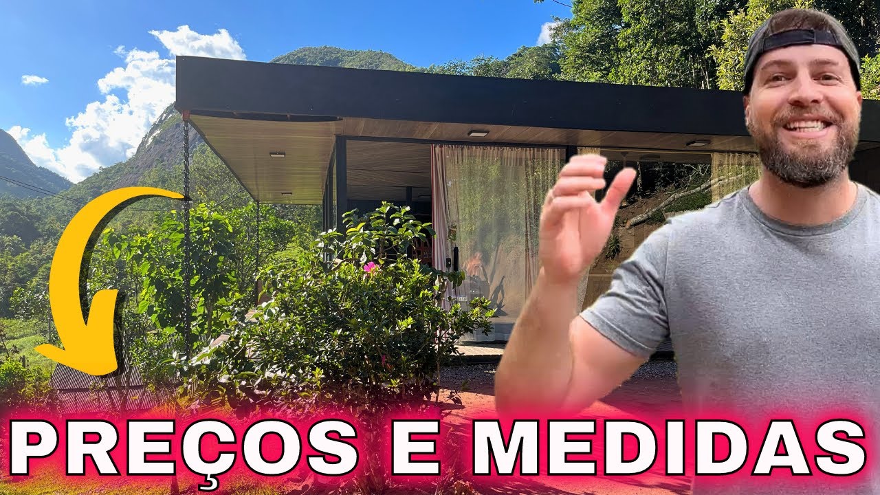 Valor da casa de ESTRUTURA METÁLICA estilo container! (casa de aço e vidro)