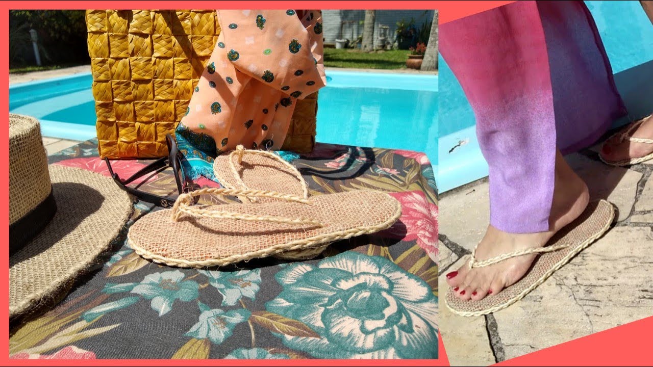 COMO FAZER CHINELO COM JUTA E SISAL