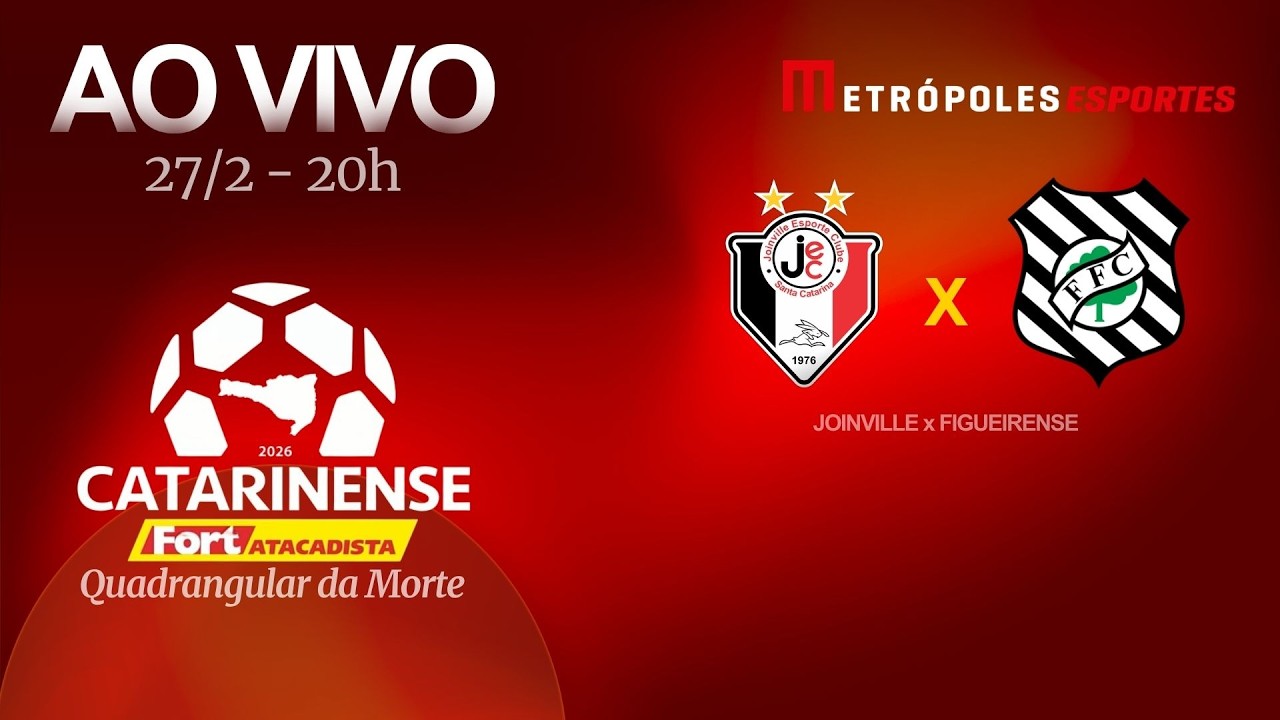 CATARINENSE 2026 - JOINVILLE x FIGUEIRENSE - AO VIVO E COM IMAGENS - 27.02.26