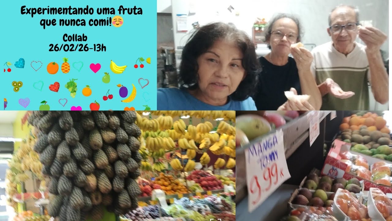 Provando pêra asiática pela primeira vez, será que gostei? 