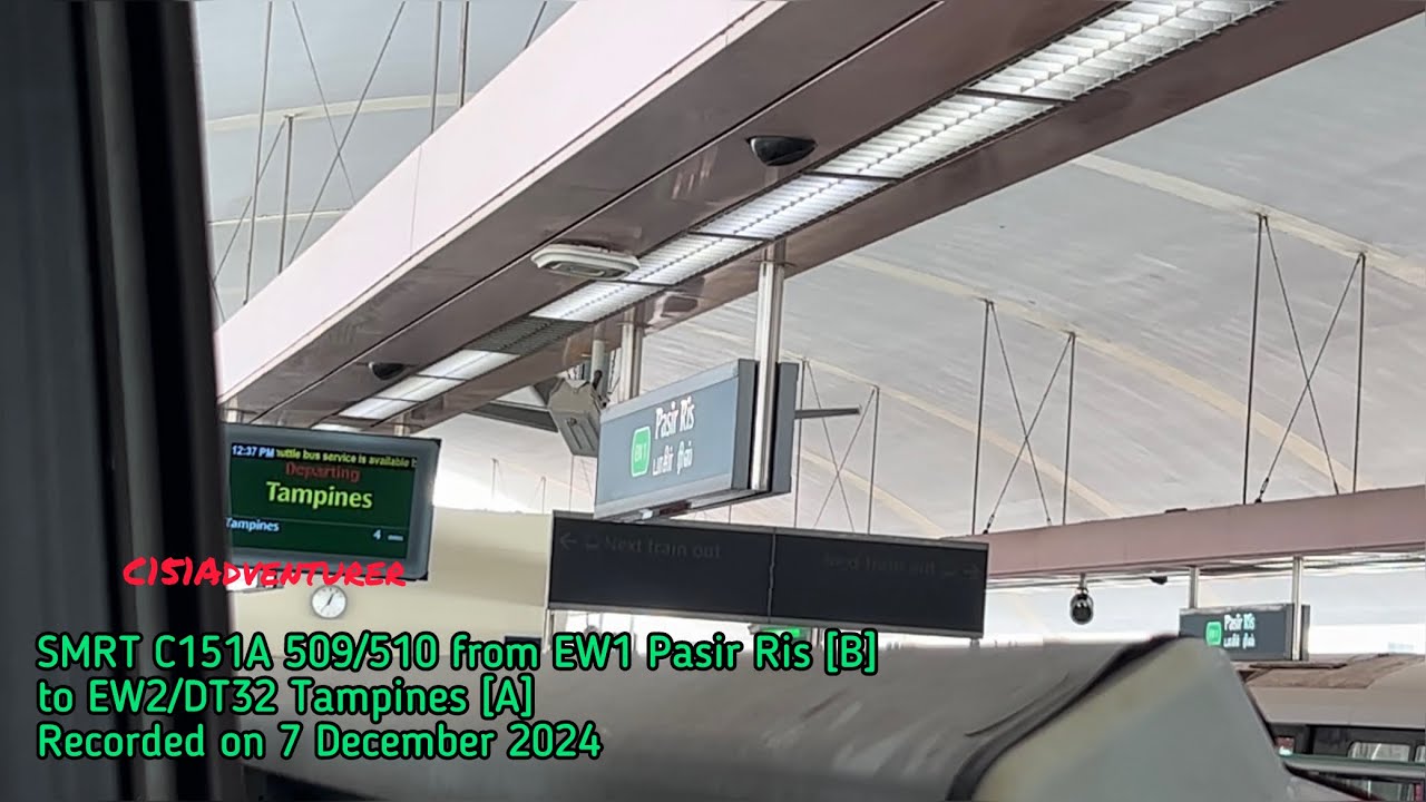 [Pasir Ris-Tampines Shuttle] SMRT C151A 509/510 Ride from EW1 Pasir Ris to EW2/DT32 Tampines