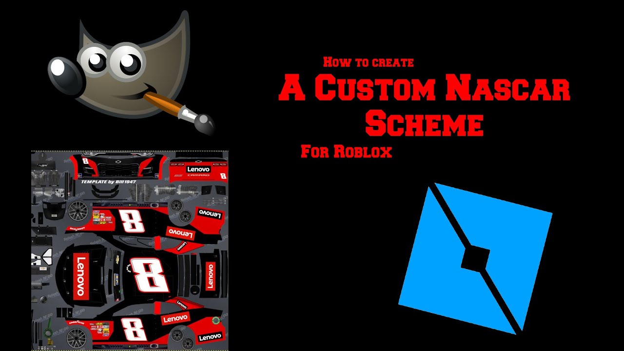 How to make a custom Nascar scheme for Roblox.