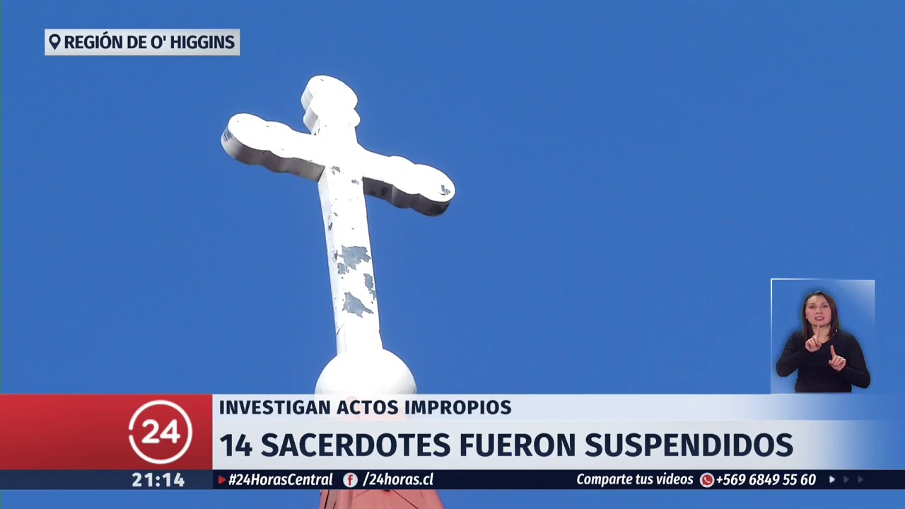 O'Higgins: 14 sacerdotes suspendidos en investigación por actos impropios | 24 Horas TVN Chile
