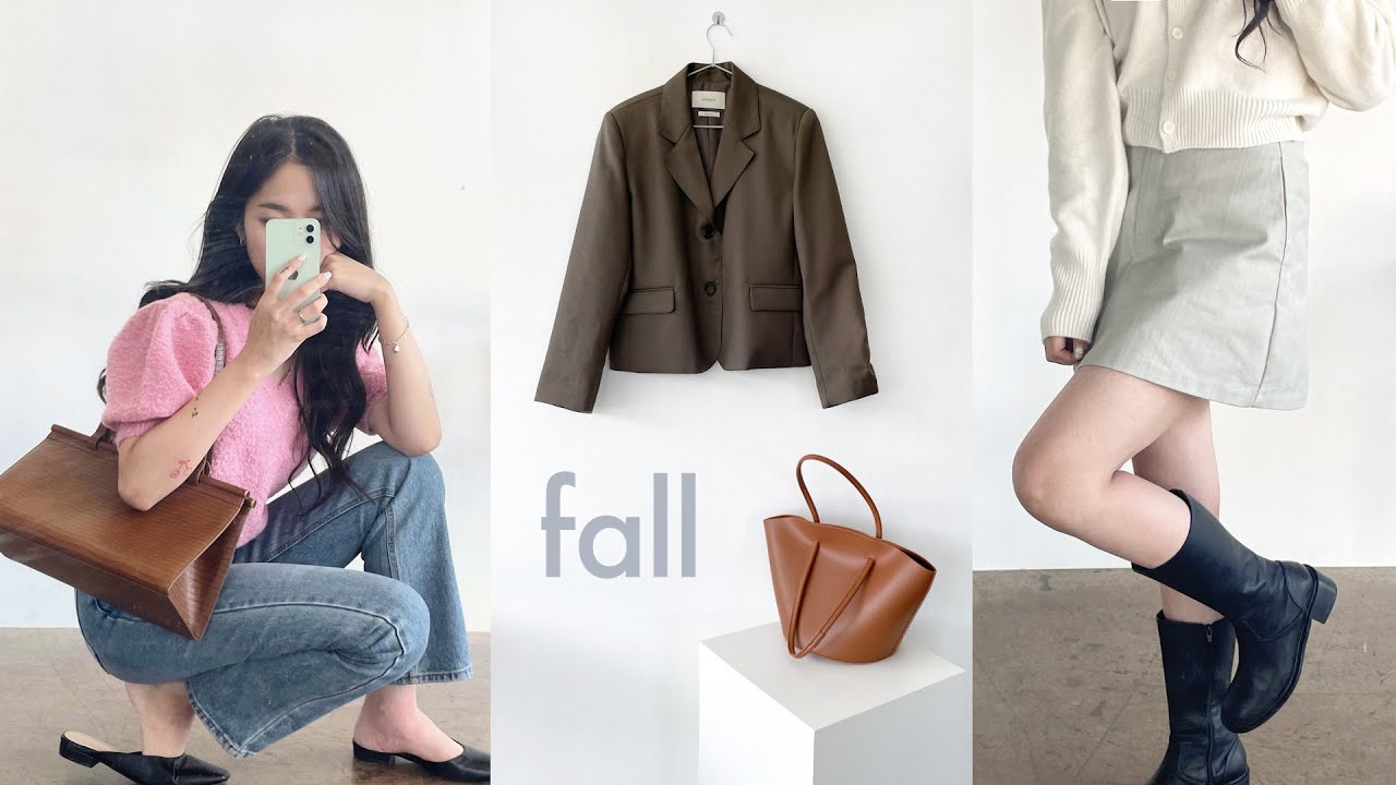 fall haul 👡 가을준비 슬슬 해야쥬? 11가지 패션아이템들 🤎 (위드아웃썸머,미뉴에트,리얼옐로우,가내스라) | jianssi