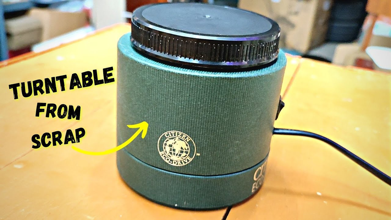 DIY Motorized Turntable from Scrap | for presentations and display products