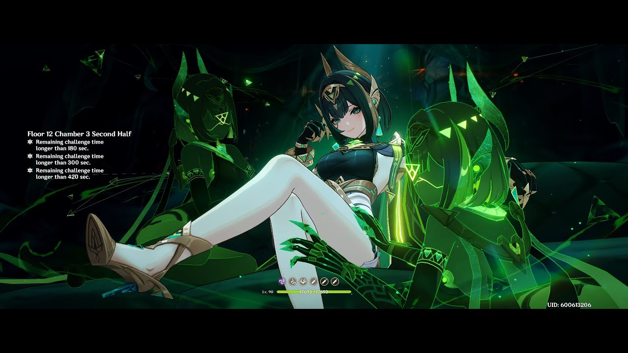 Genshin C2+ Nefer Premium Team | 6.1 Abyss 2nd Half in 54s!