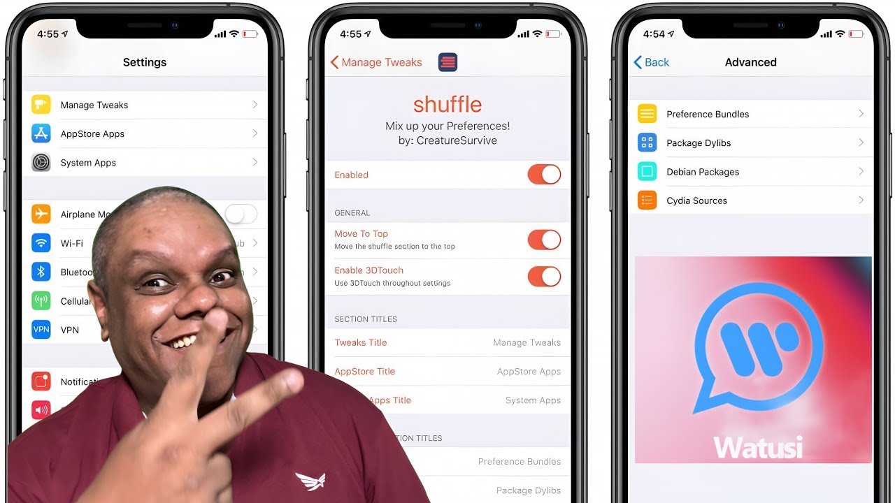 COM INSTALAR O SHUFFLE E WATUSI USANDO TROLLSTORE E BOOTSTRAP - SEM JAILBREAK