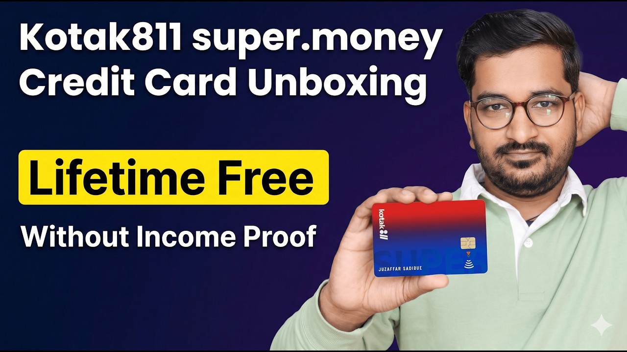 Kotak811 super.money Credit Card Unboxing | Lifetime-free Credit Card Without Income Proof Unpacking