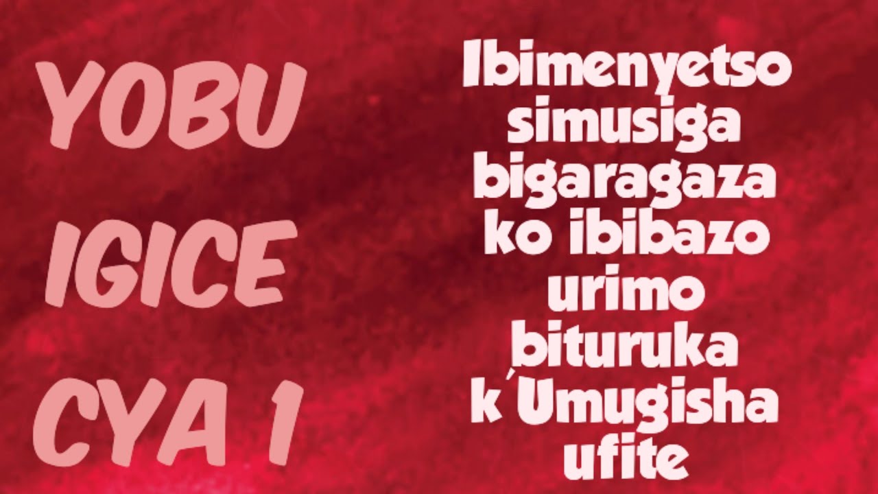 Isengesho ry'uyu munsi le 11/3/2026(Yobu 1)Uwo ni umugisha ntiwinube