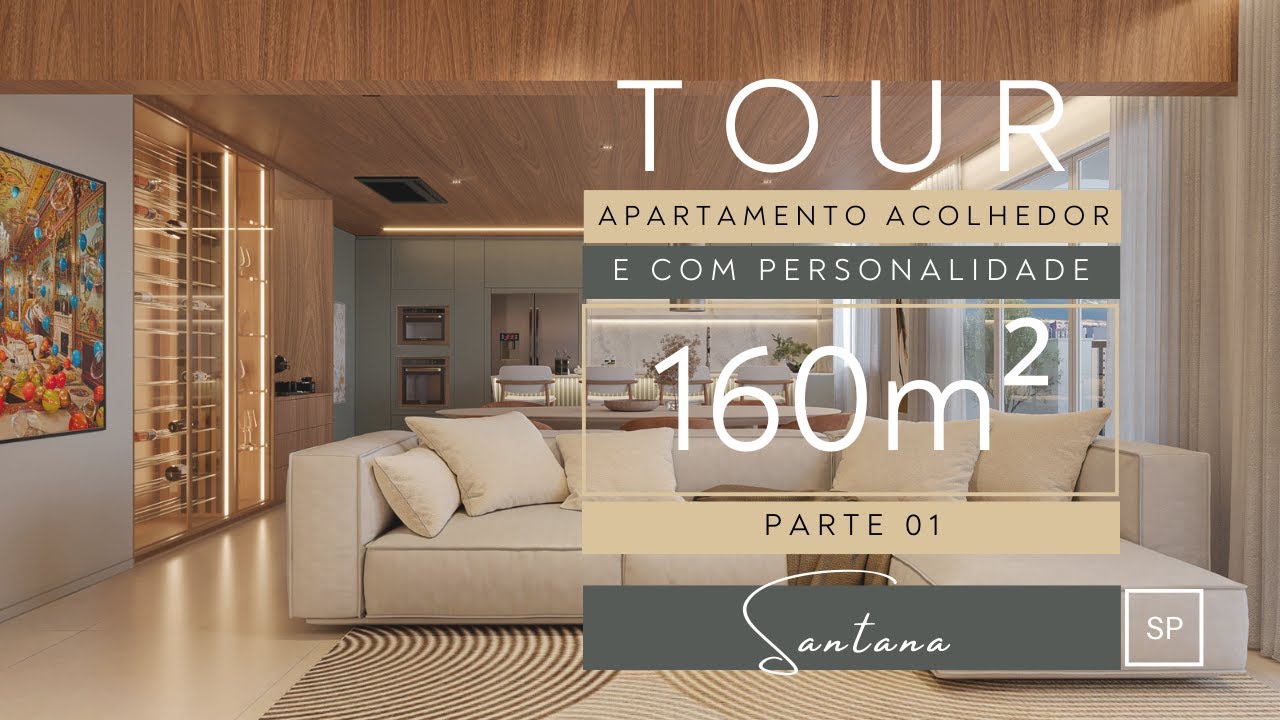 TOUR EM APARTAMENTO ACOLHEDOR DE 160m² EM SANTANA PARTE 01
