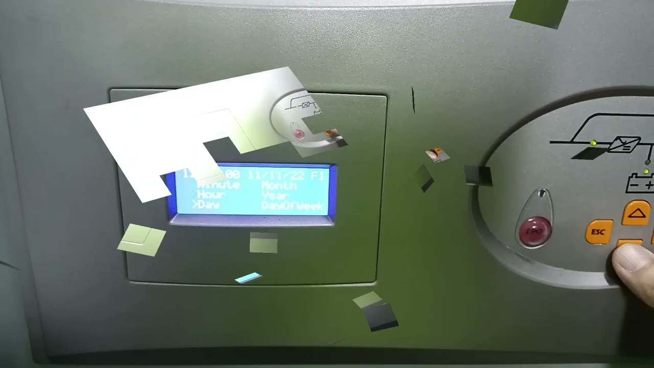 Menu UPS Makelsan Boxer BX3320 aka Меню ИБП Импульс 3320