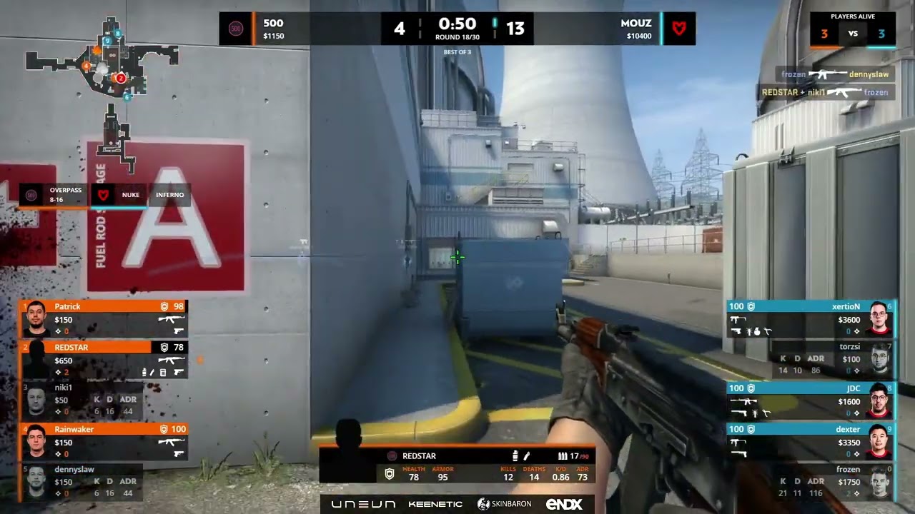 Rainwaker 1vs2 clutch on Nuke