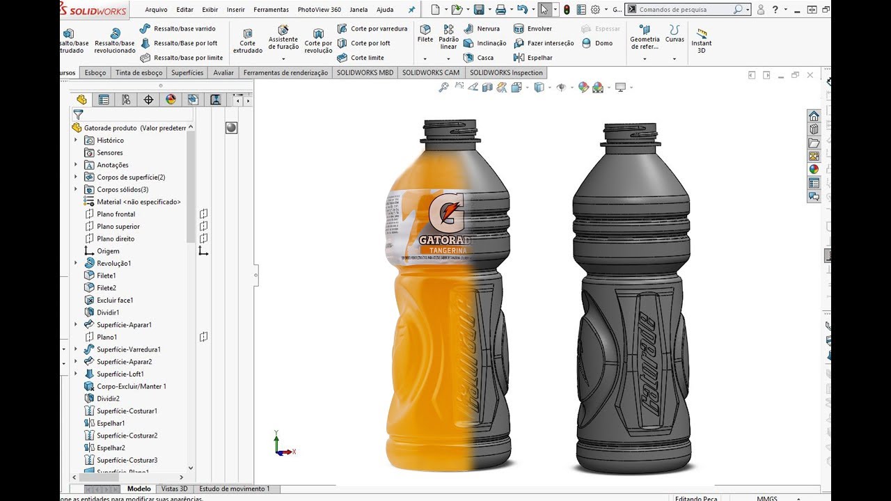 MODELAMENTO AVANÇADO NO SOLIDWORKS