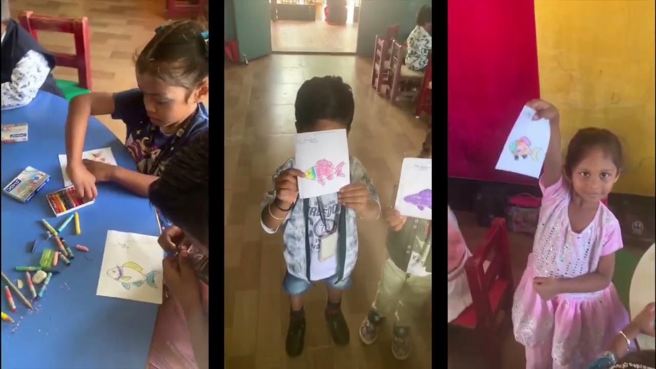 Good Word Public School | KG Clay model and Colouring Competition