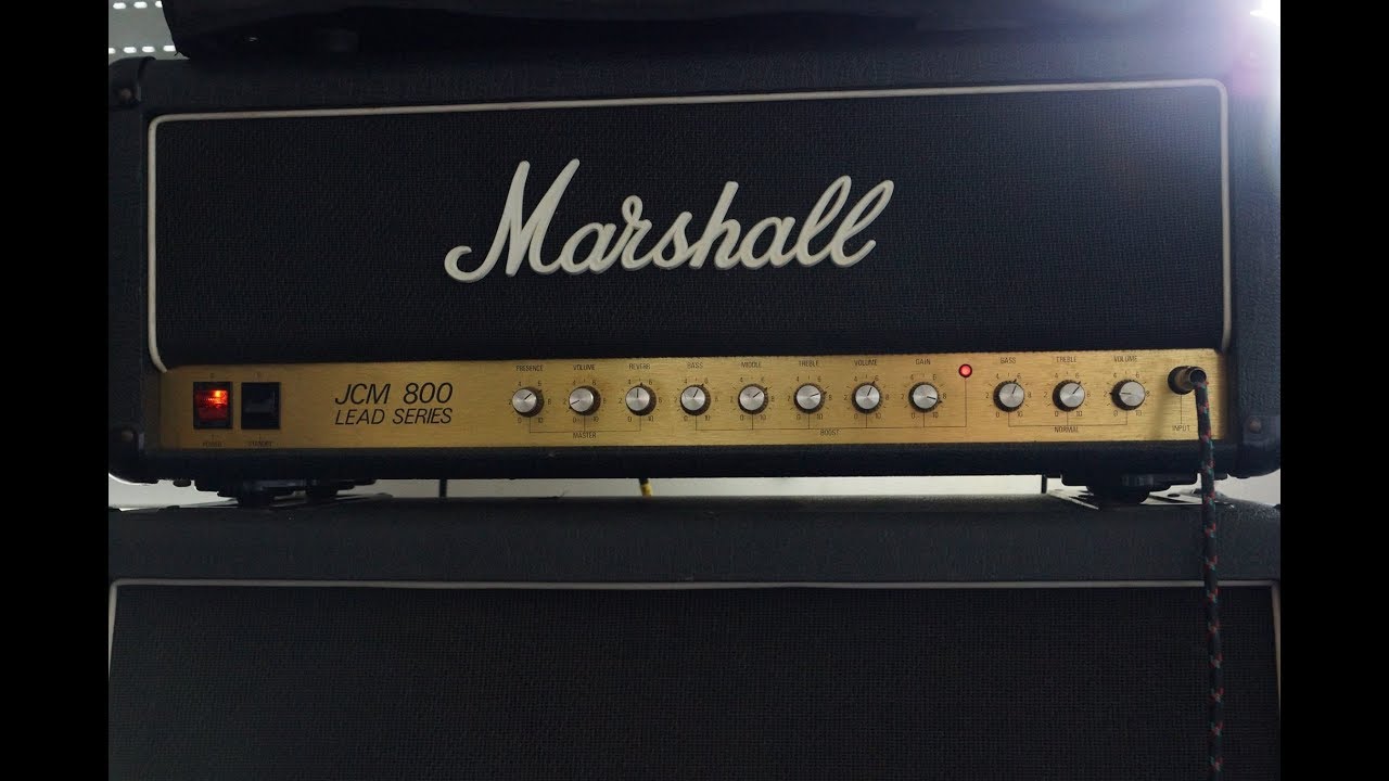 TEST MARSHALL JCM 800 2210 HEAD + GIBSON LES PAUL CUSTOM