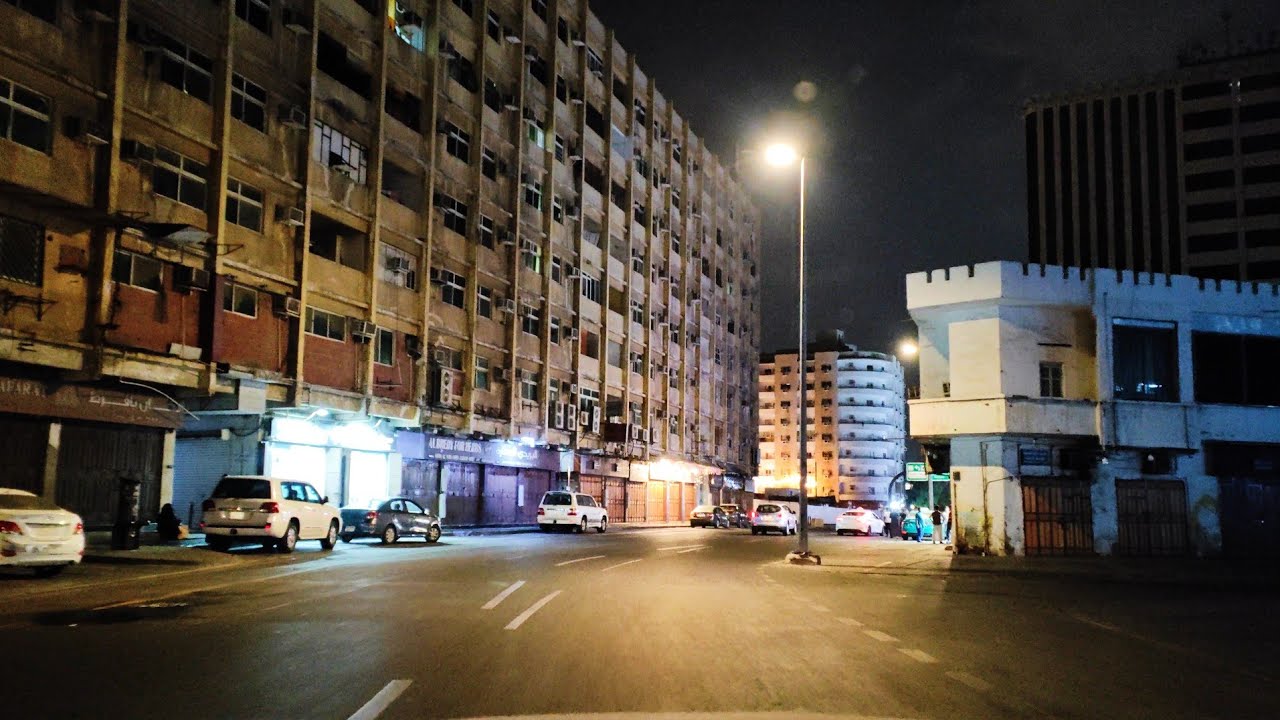 أسواق البلد شارع الذهب الخاسكية باب مكة جولة منتصف الليل الساعة 12 مدينة جدة الجميلة السعودية