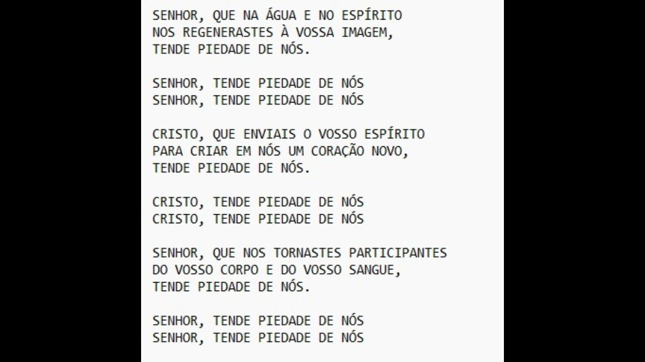 Senhor que na água e no Espírito
